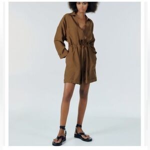 Zara Chocolate Romper